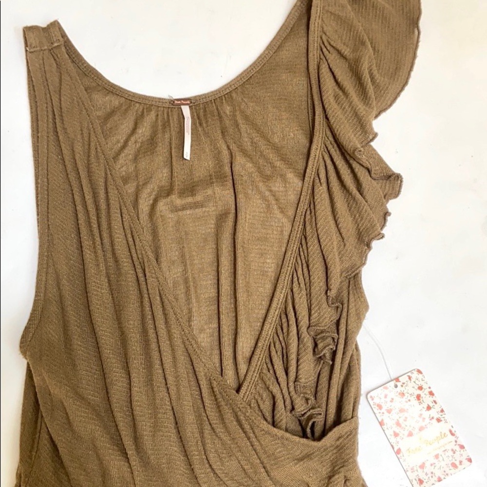 NWT Free People Float Away Asymmetrical Tank - Picture 8 of 11